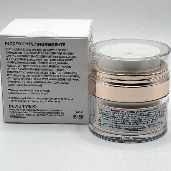 BeautyBio The Beholder Lid-Lifting Eye Cream 0.5 fl. oz. / 15 mL plus Spatula - Picture 7 of 11